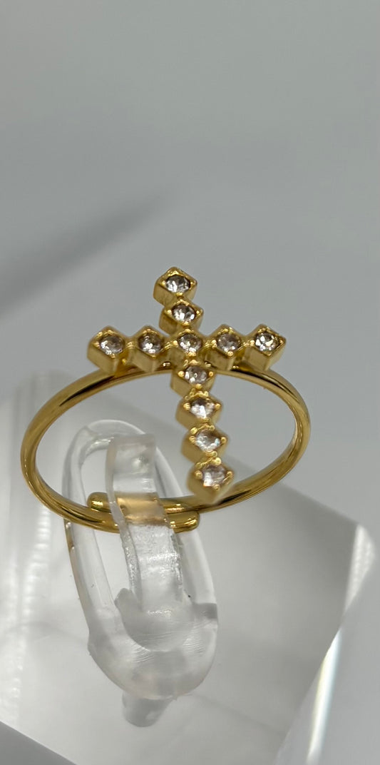 Bague Croix Céleste