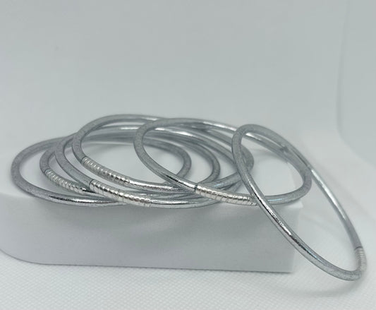 Jonc Bouddhiste fin Argent