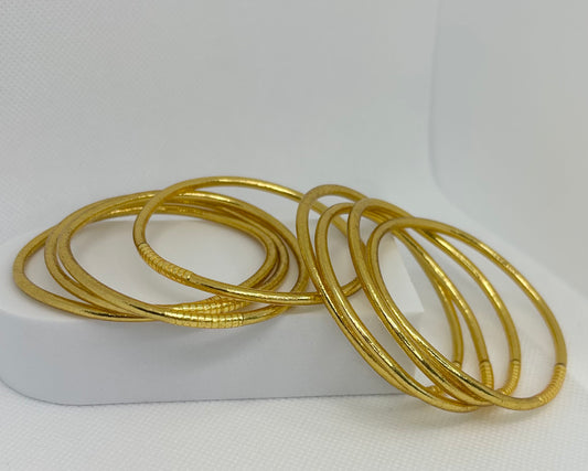 Jonc Bouddhiste fin Doré