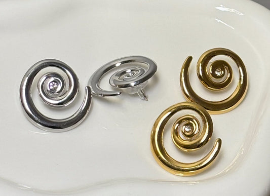 Boucles d'oreilles Spirale