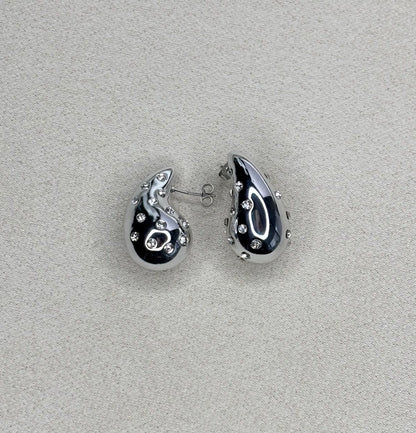 Boucles d'oreilles Lunaria